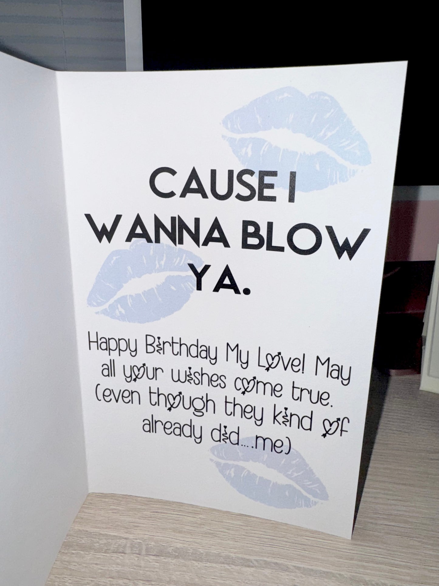 Candle birthday card (customized)