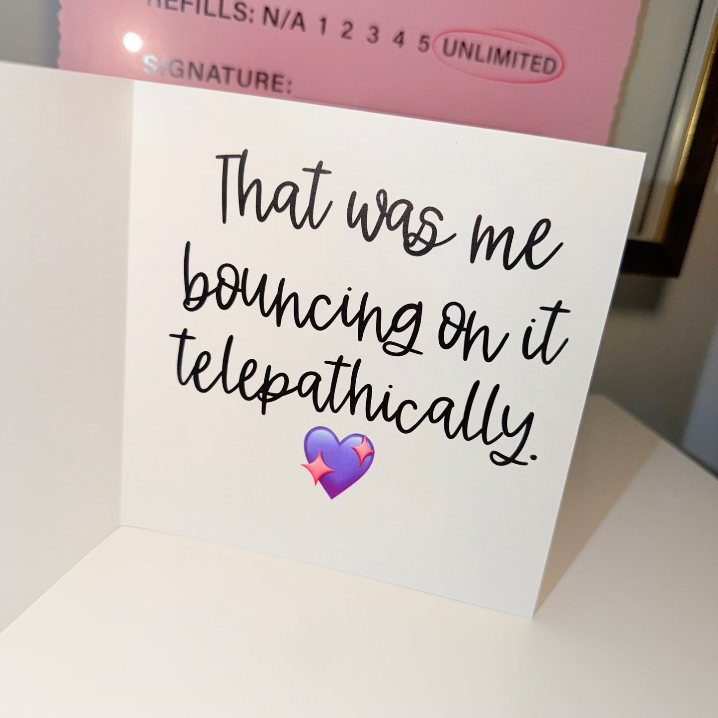 Bouncing on it - telepathically