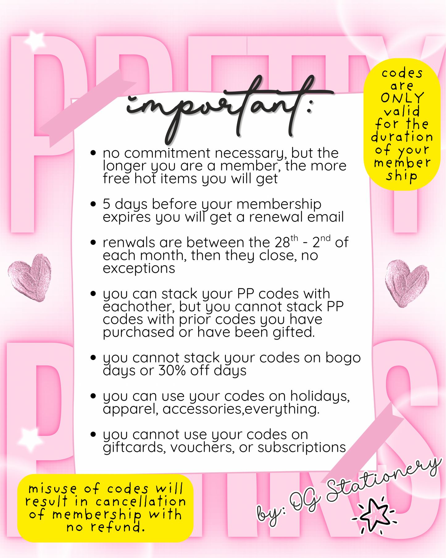 Pretty Perks Membership