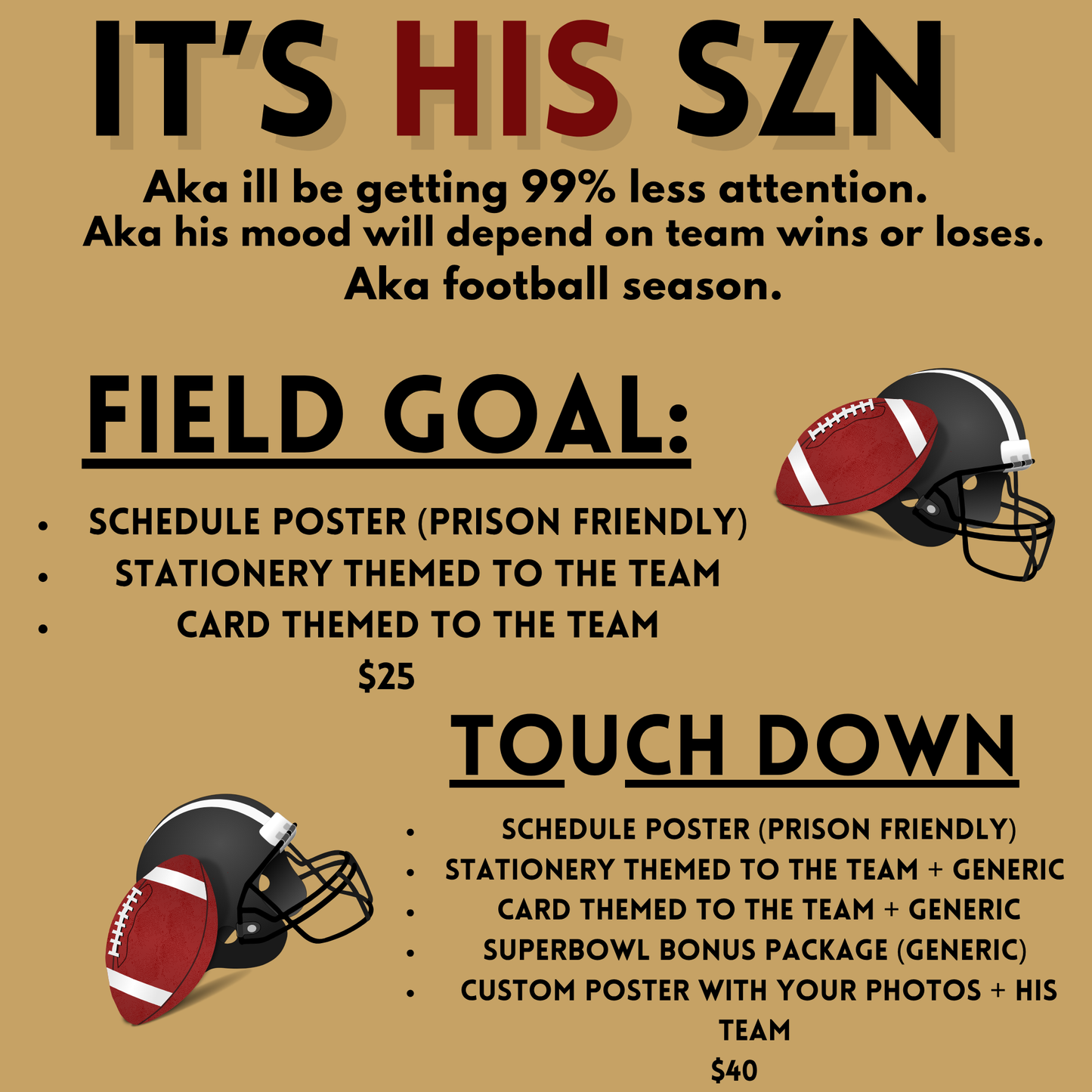 It’s HIS Szn (sports preorder)