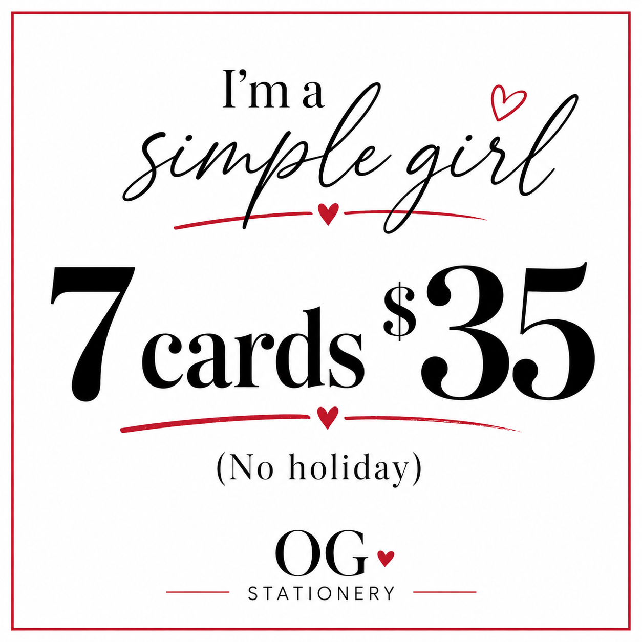 Simple Girl Special (7c/$35)