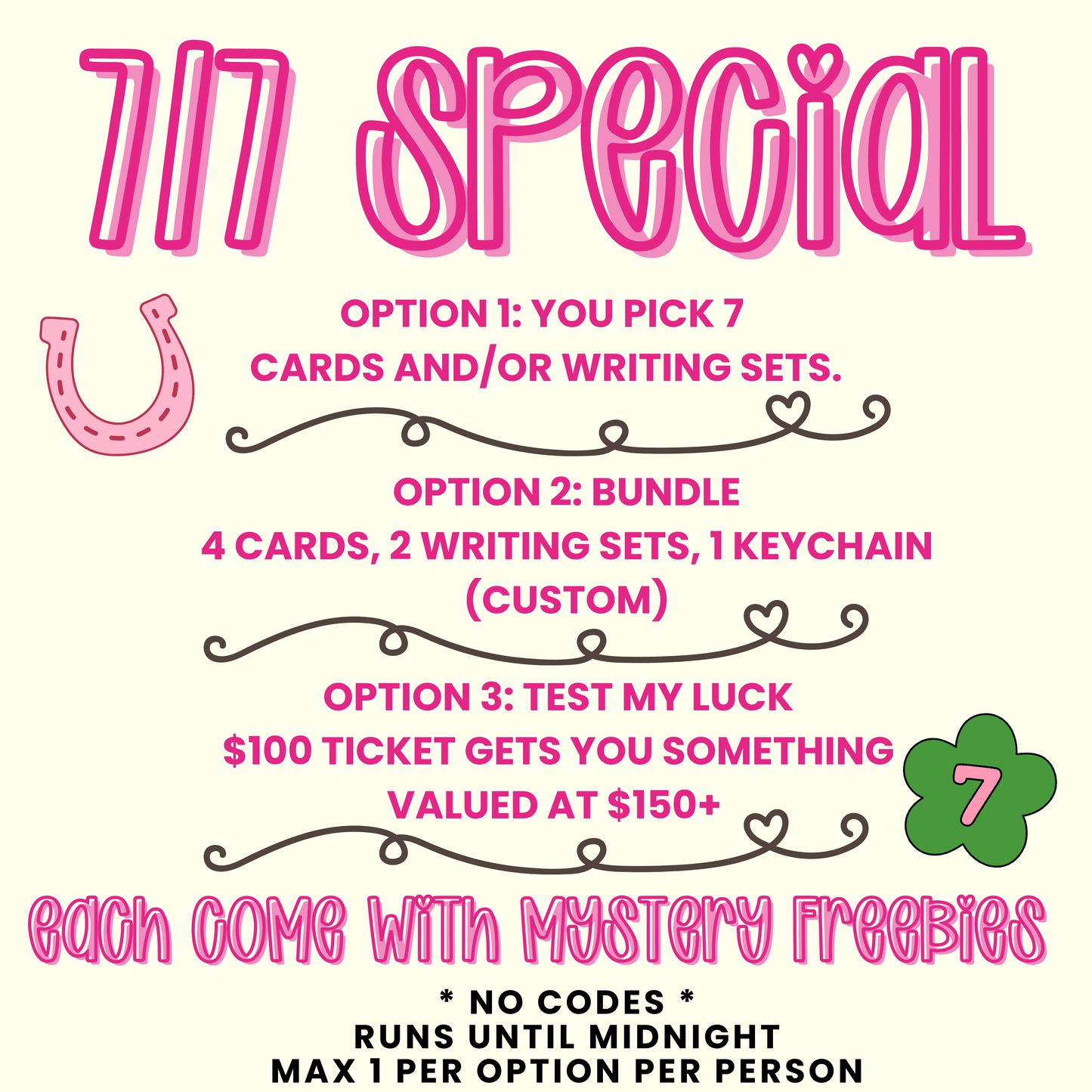 LUCKY 7 SPECIAL (no codes)