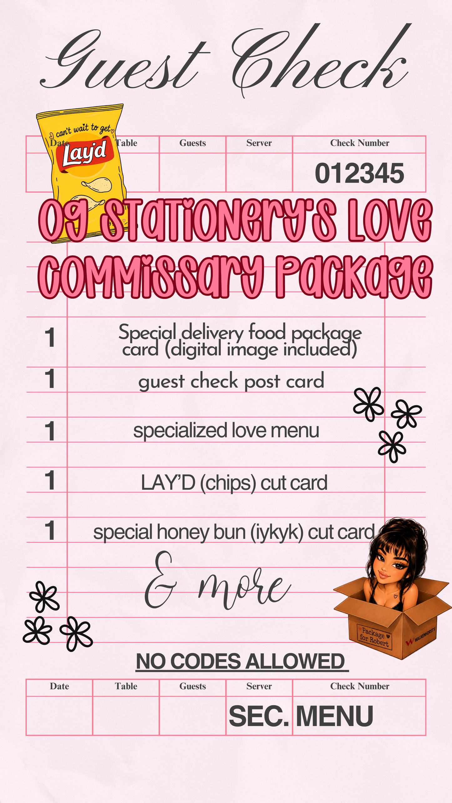 OG Stationery’s Love Commissary (read before checking out)
