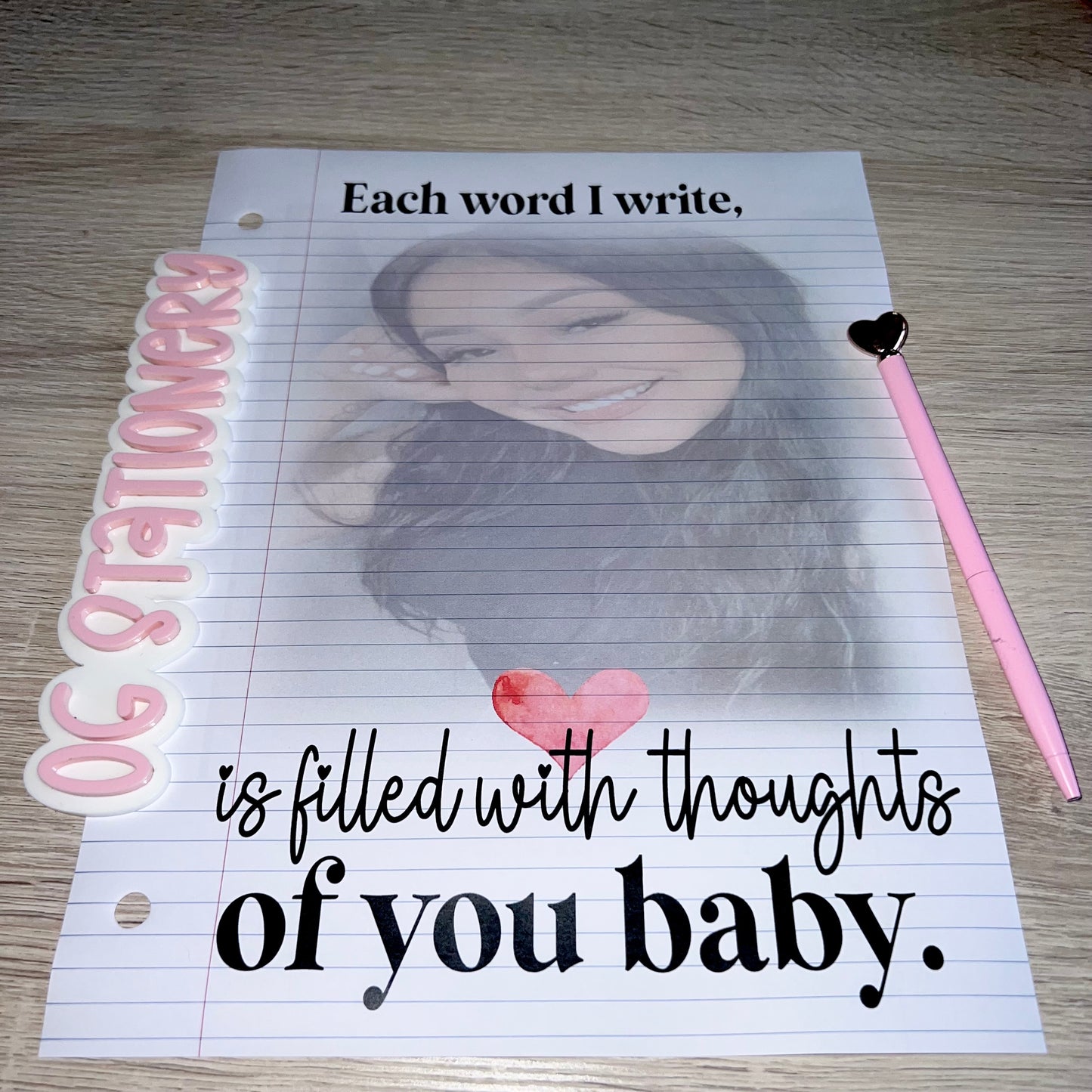 Each word I write...