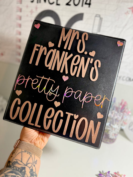 Personal Pretty Paper Binder