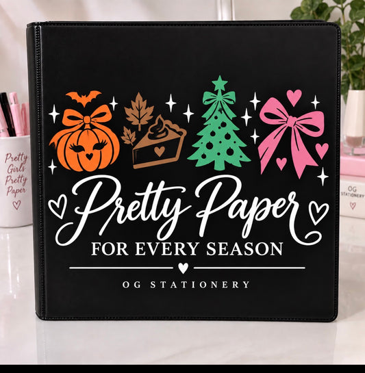 Seasonal Pretty Binder (FINAL SALE)