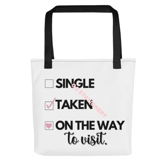 On The Way To Visit, Tote Bag