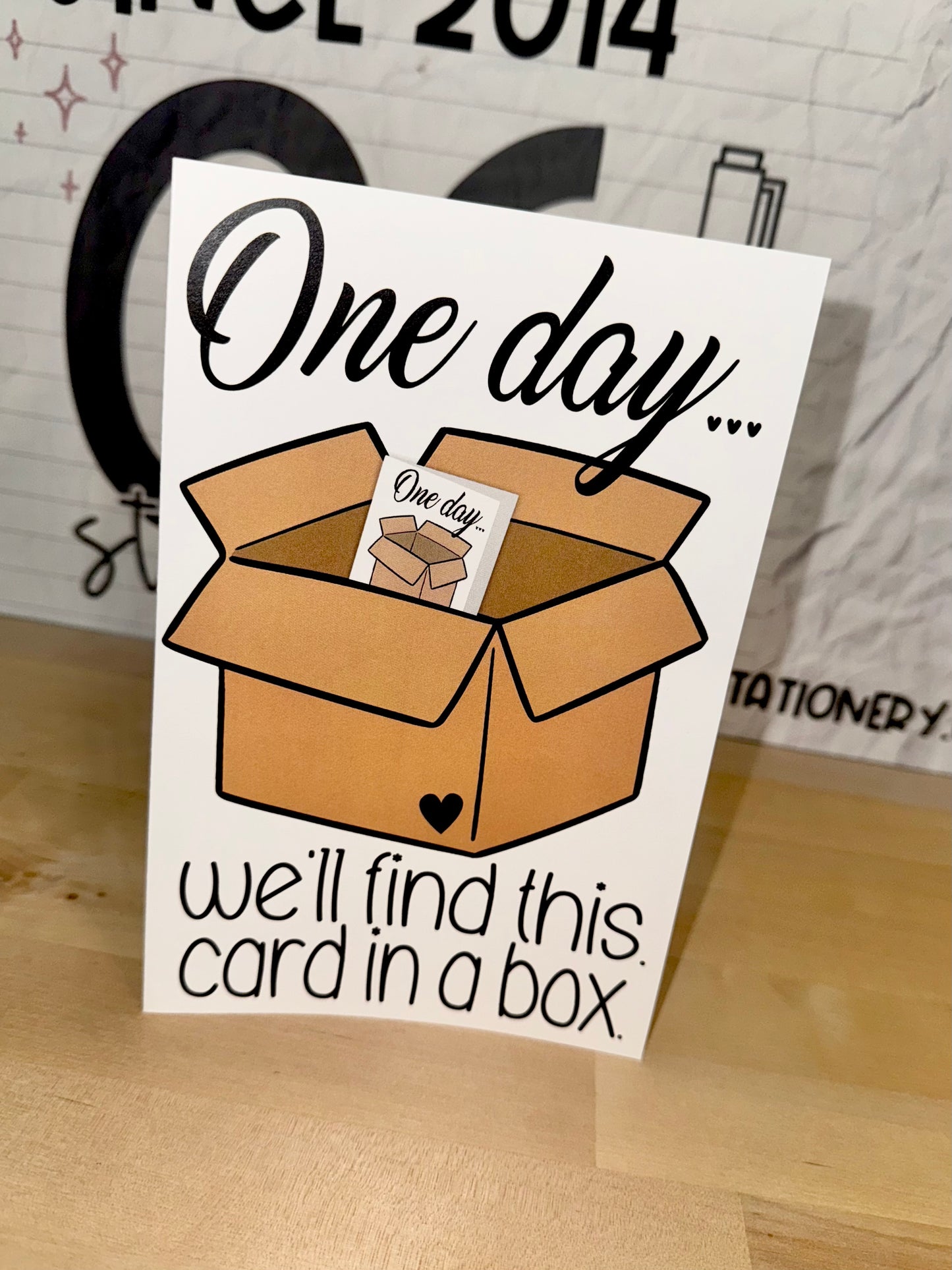 Find this card in a box