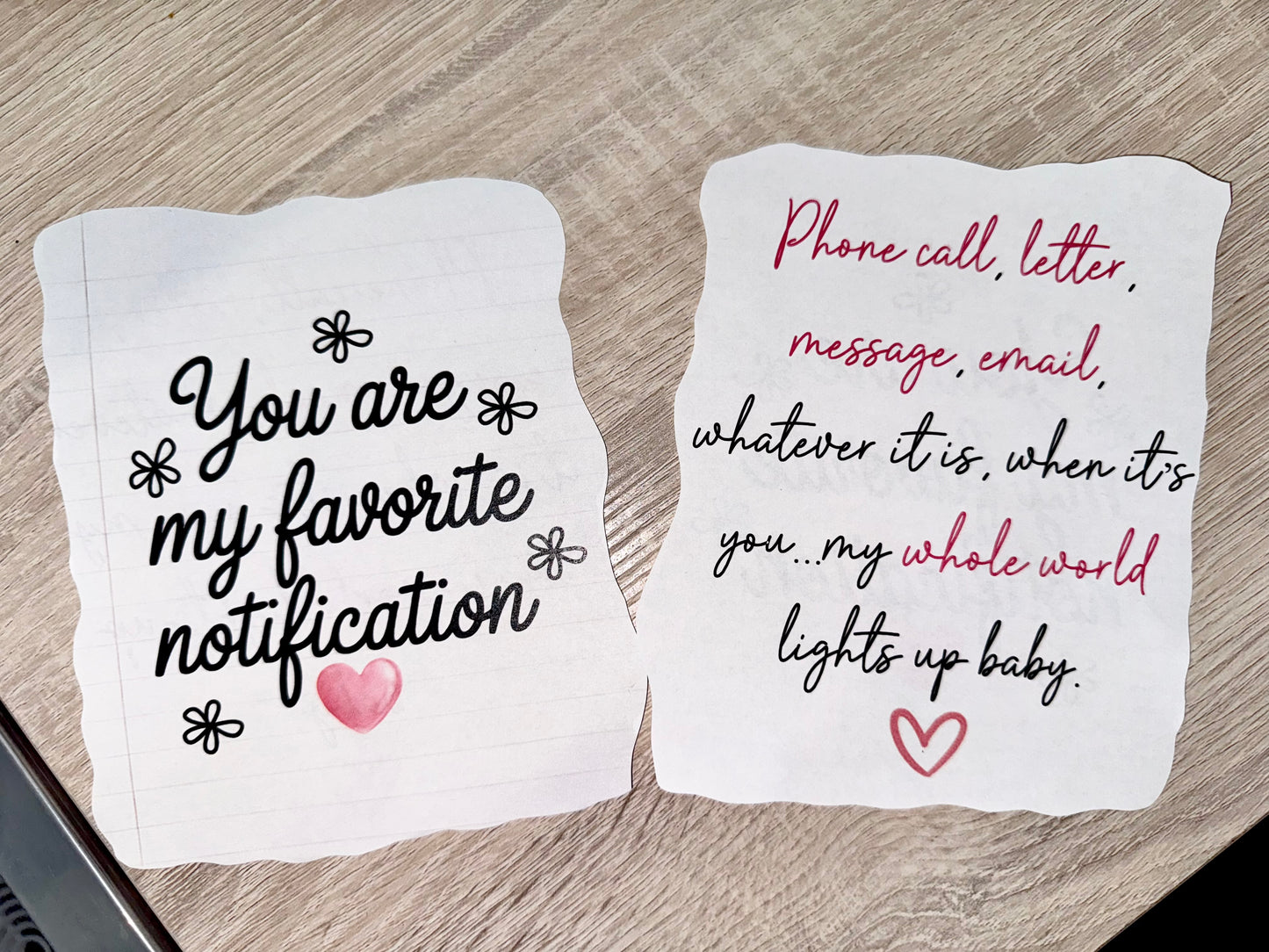 Favorite notification