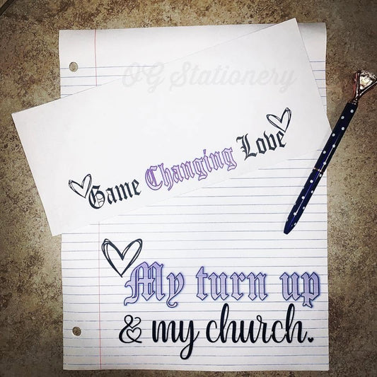 My turn up & church
