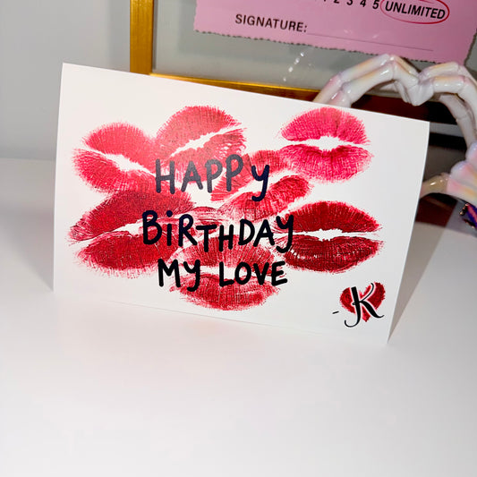 Birthday Kisses (with initial)