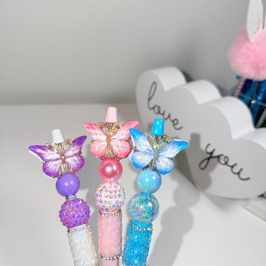 Beaded Butterfly Pen