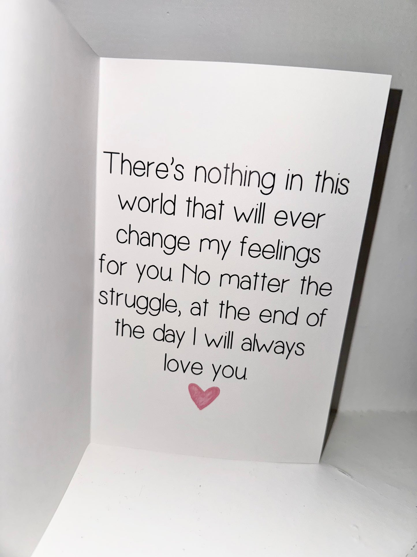 We argue I still love you