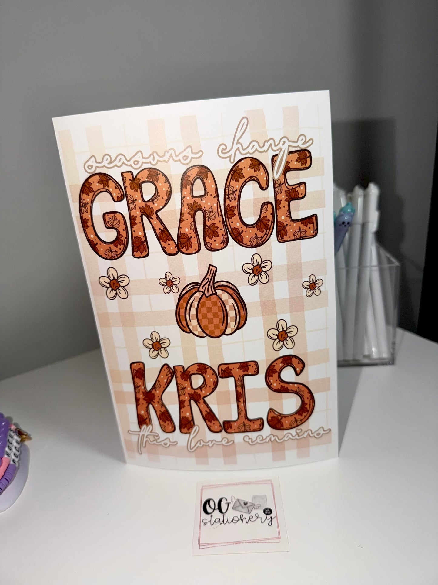 Fall Card - CUSTOM (004) * bonus