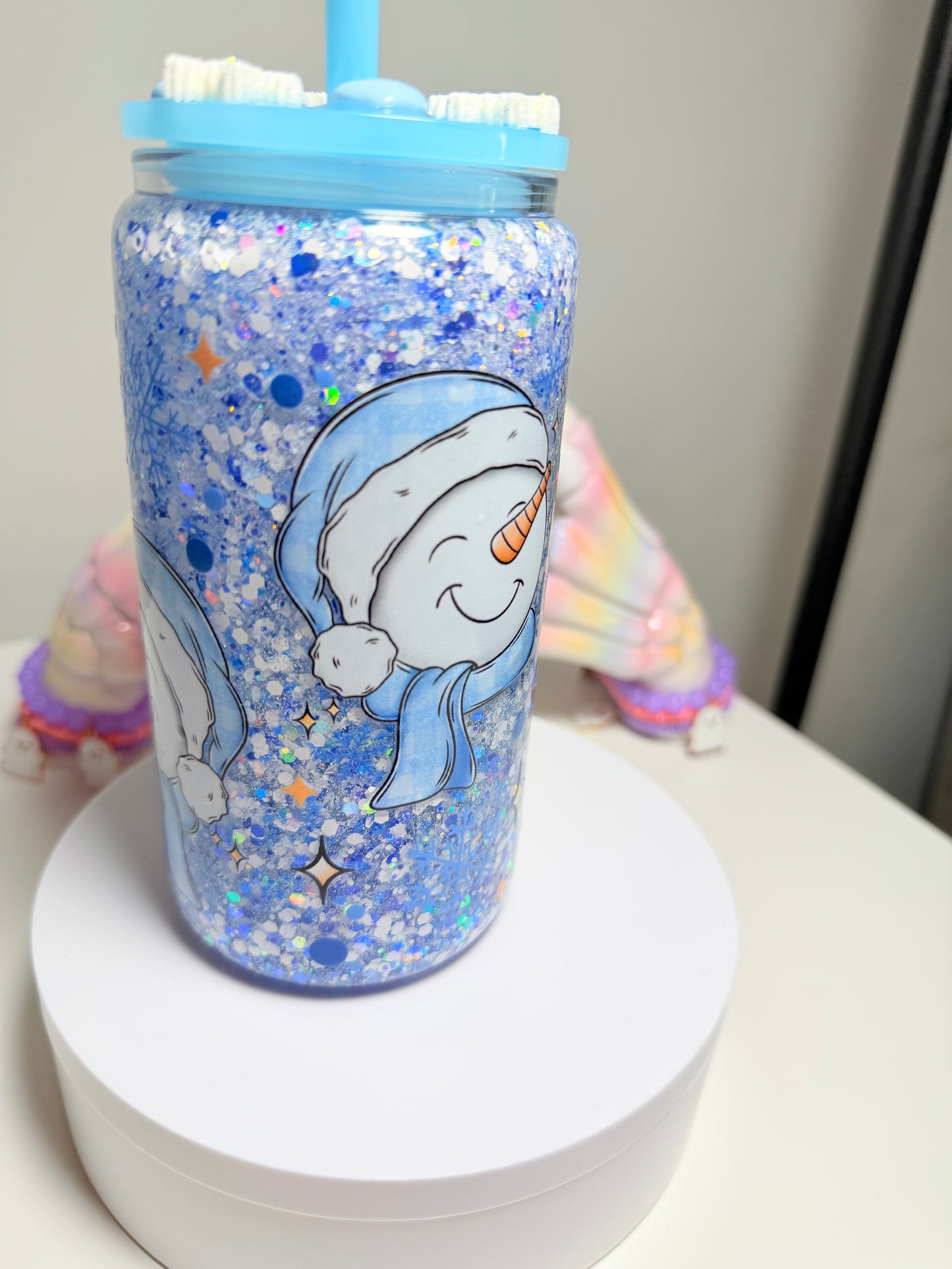Clearance cup (imperfect) blue snowy