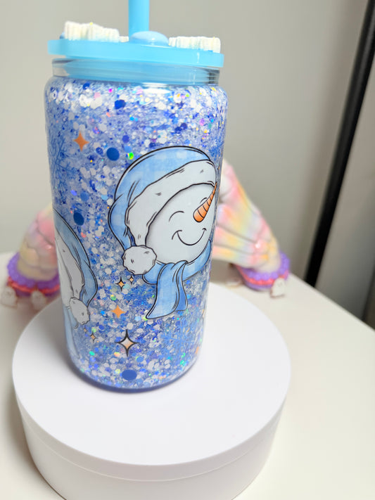 Clearance cup (imperfect) blue snowy