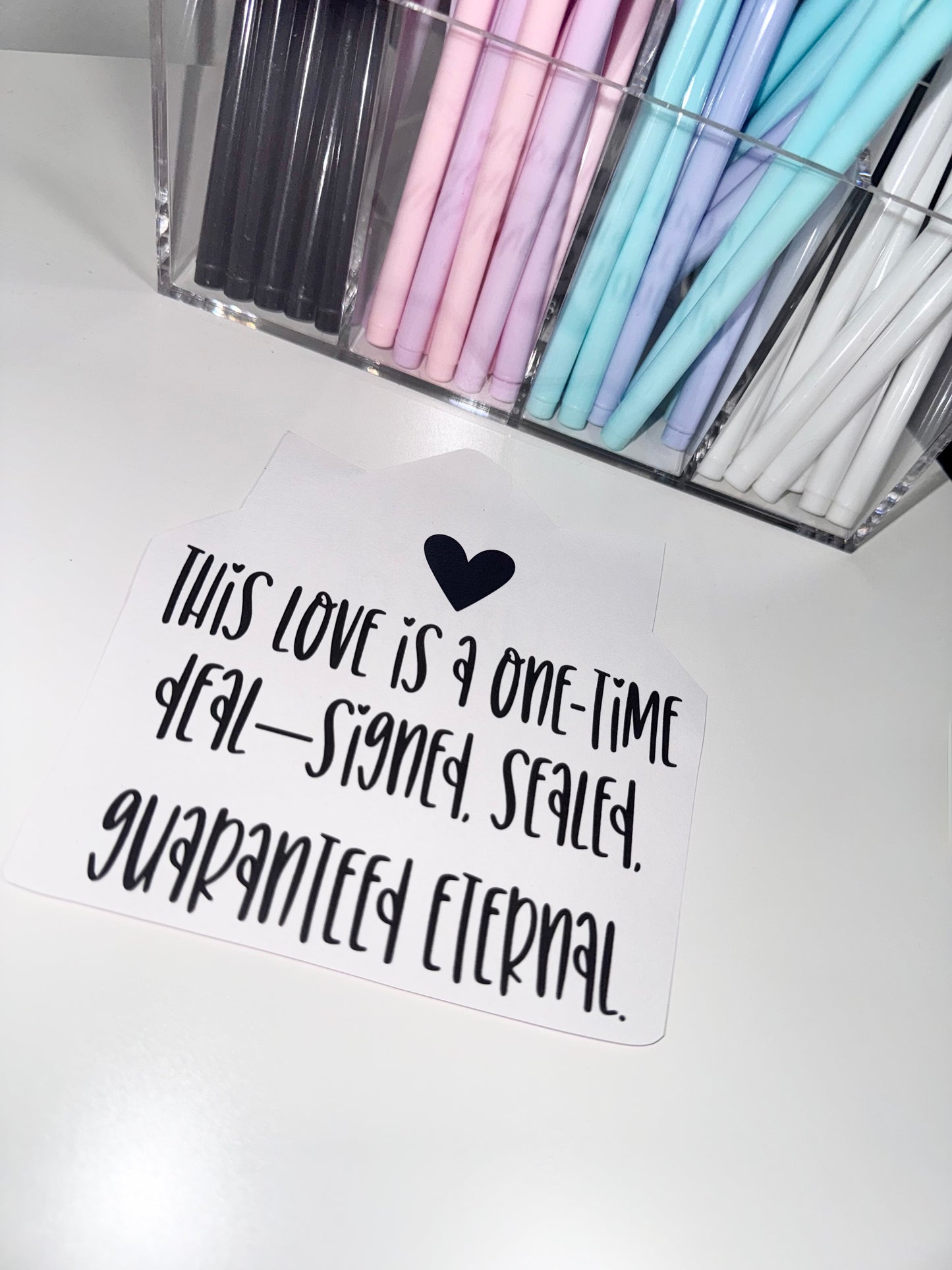 I’m all yours, no returns