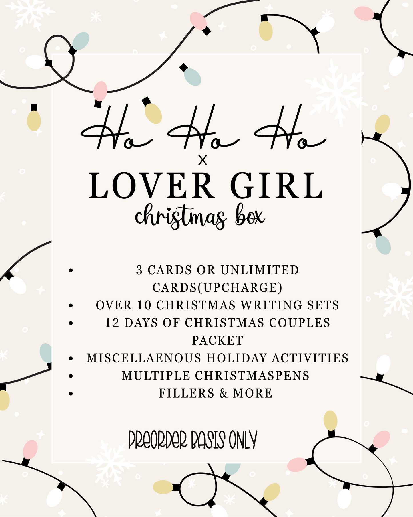 Lover Girl x Ho Ho Ho Christmas Box