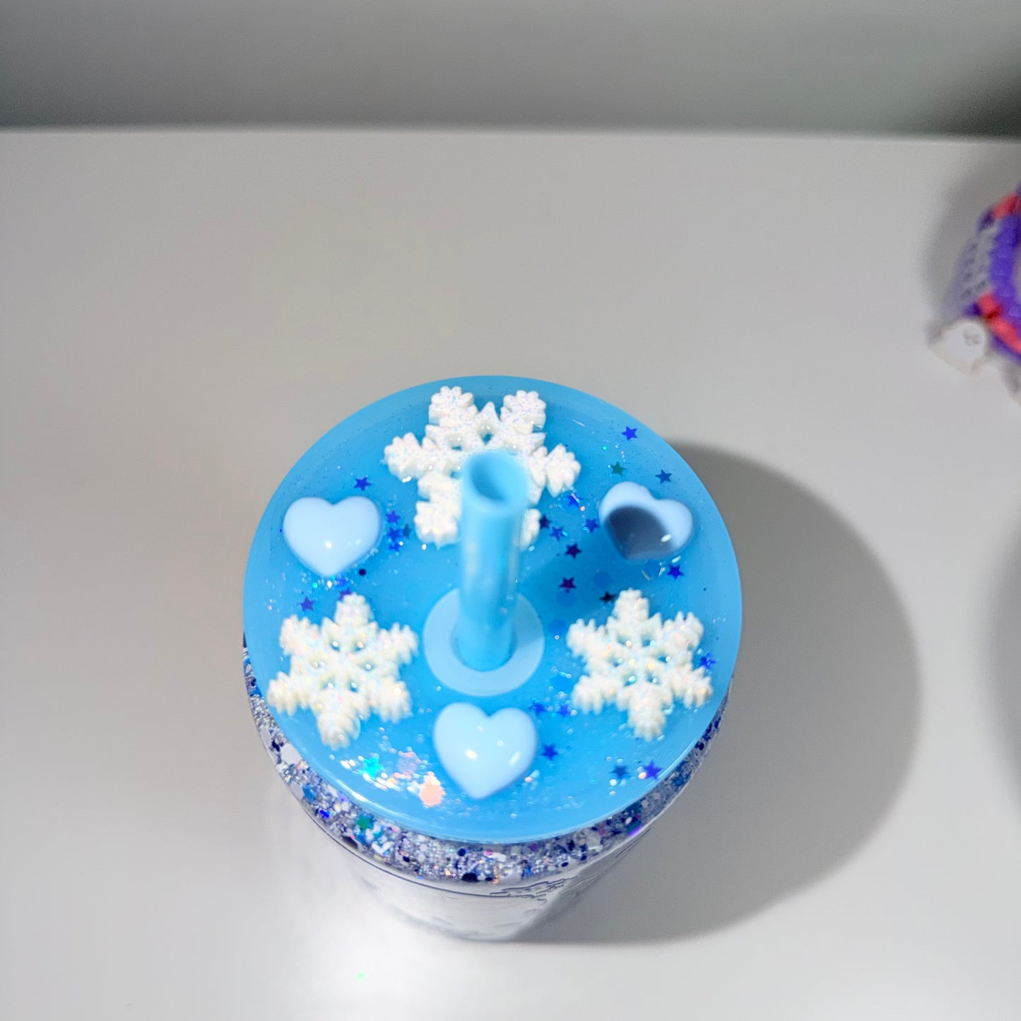 Clearance cup (imperfect) blue snowy