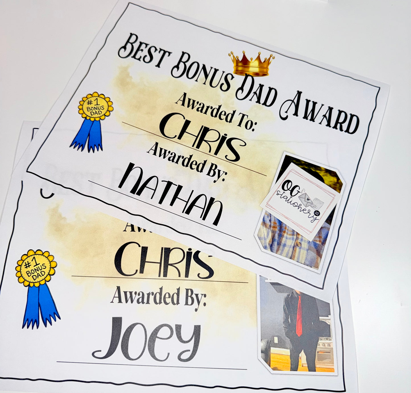 Best Dad (or bonus) Certificate