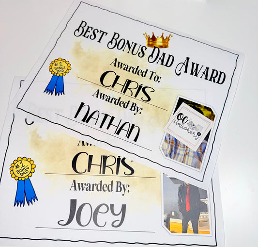 Best Dad (or bonus) Certificate