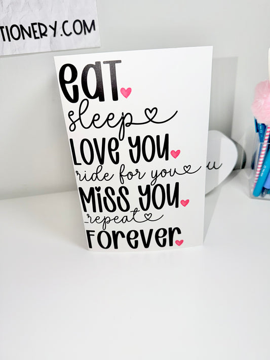 Eat. Sleep. Repeat