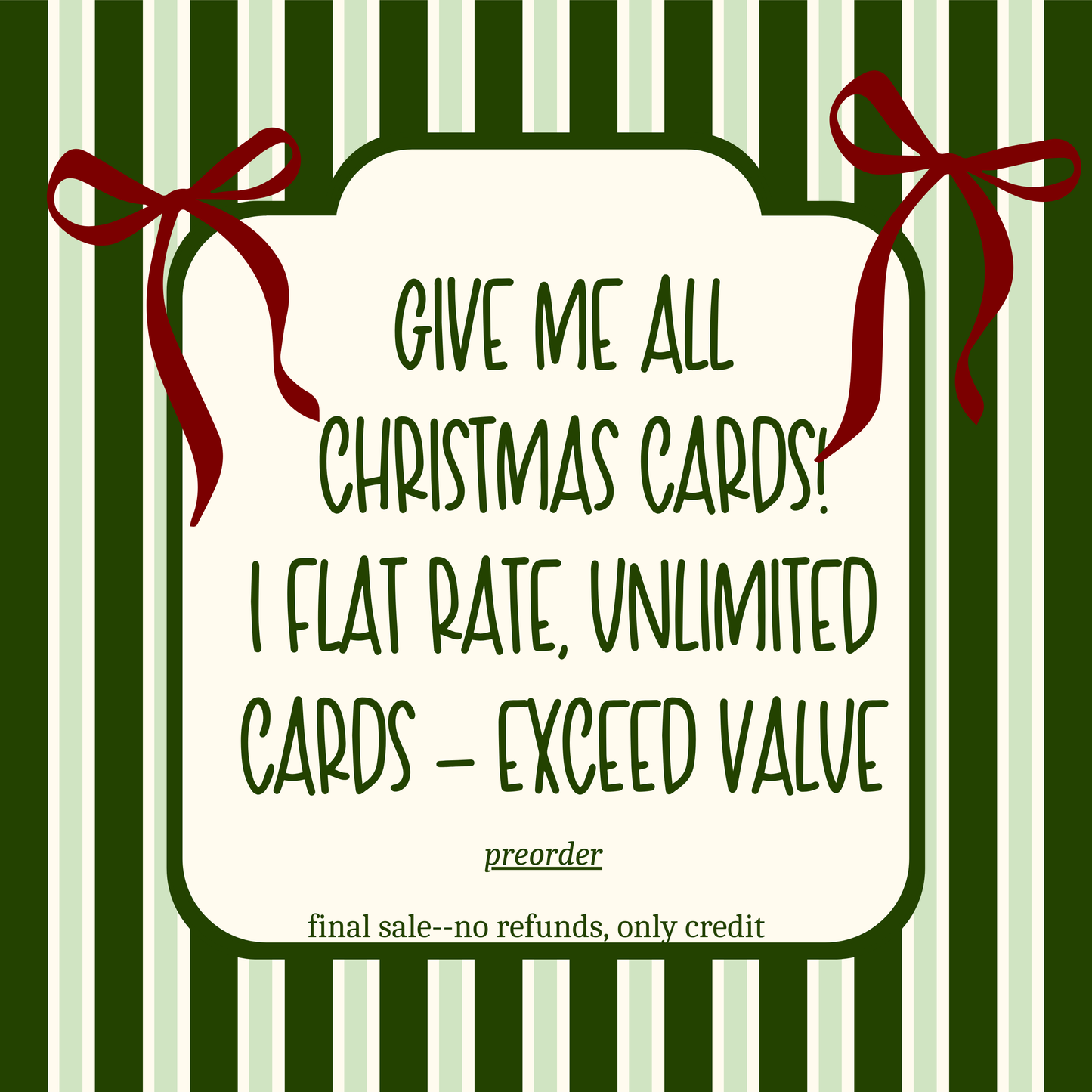 I WANT IT ALL (XMAS CARDS EDITION-PREORDER)