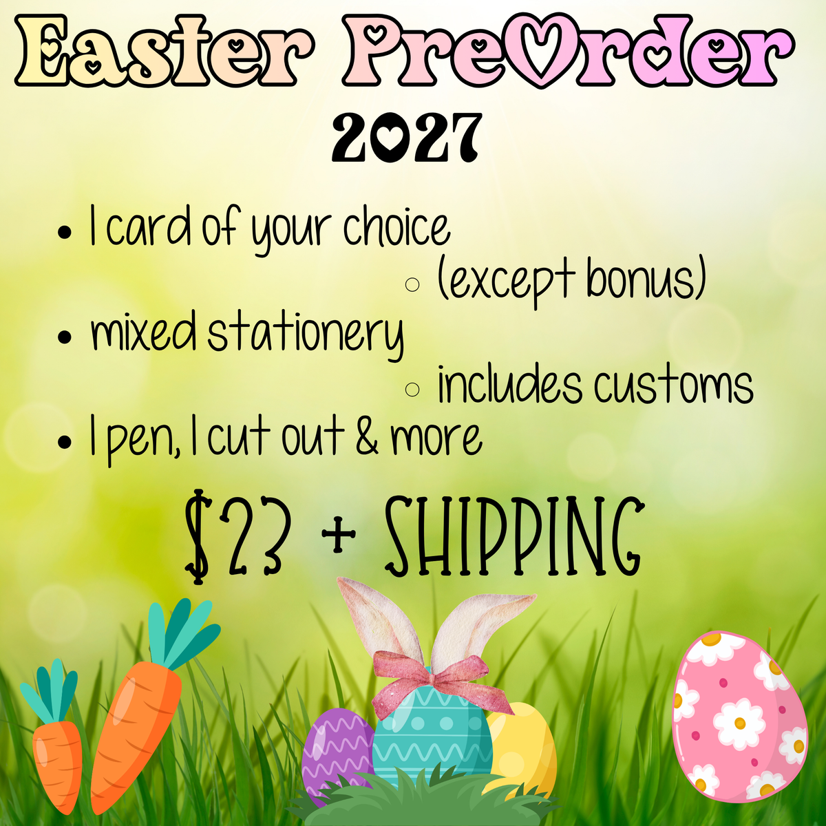 Spring 2027 PreOrder