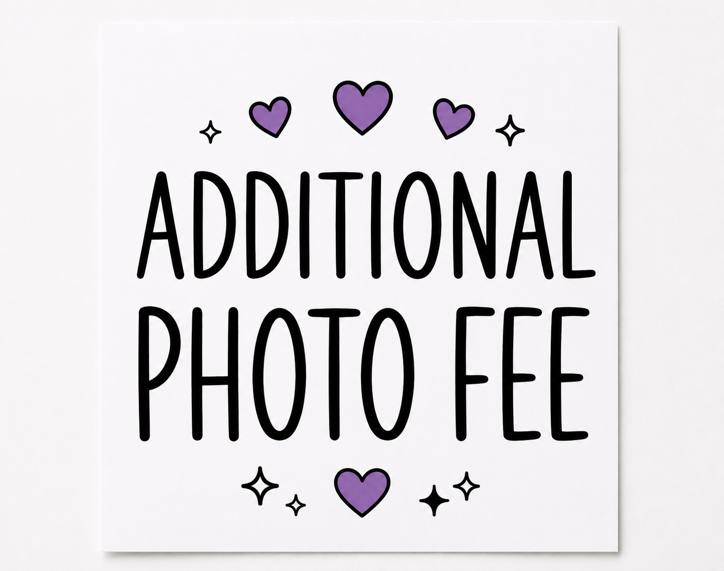 Fee for Additional Photo