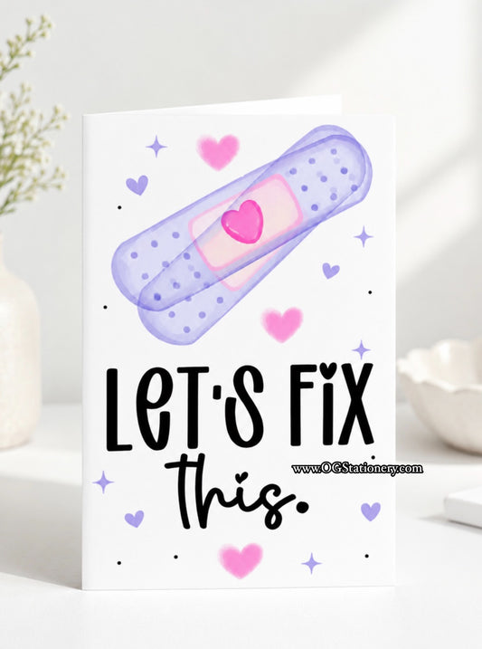 Let's fix it