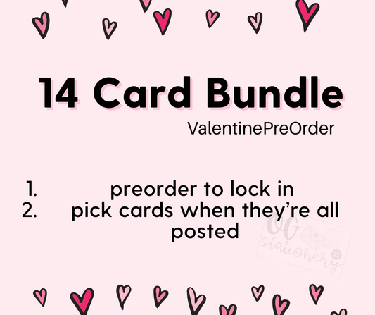 14 Valentine’s Day Cards (preorder)