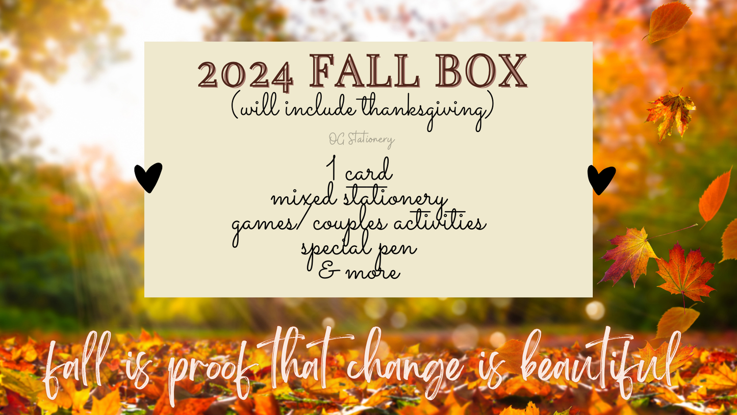 2024 Fall PreOrder