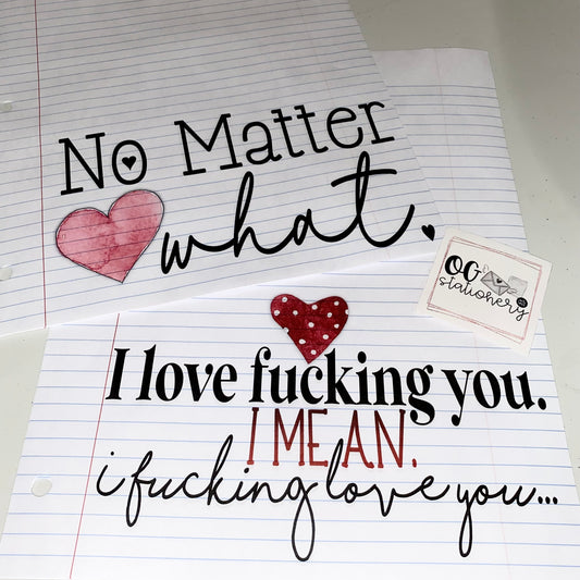 No matter what x I fckng love you